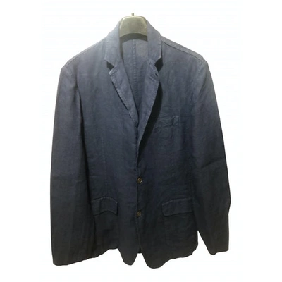 Pre-owned Etro Linen Vest In Blue
