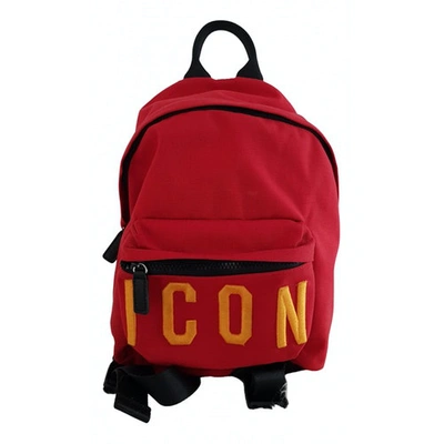 Pre-owned Dsquared2 Cloth Backpack In Red