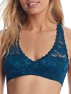 Cosabella Never Say Never Racerback Bralette In Deep Green