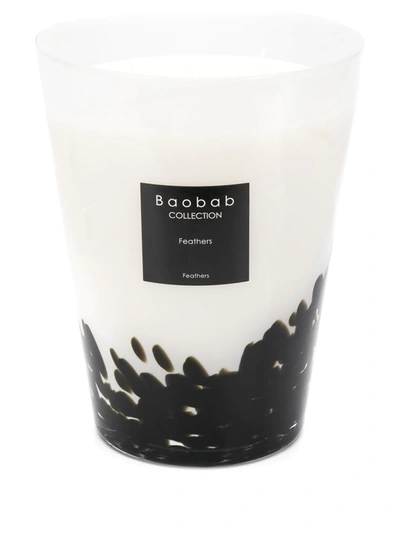 Baobab Collection Feathers 24 Scented Candle In White