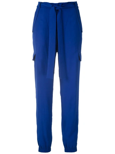 Reinaldo Lourenço Cargo Pocket Trousers In Blue