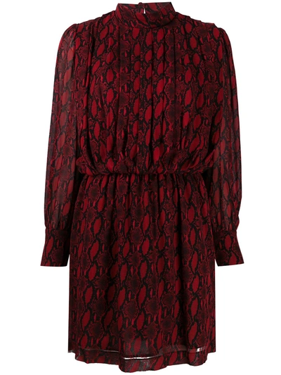 Department 5 Snake Print Dress In Red