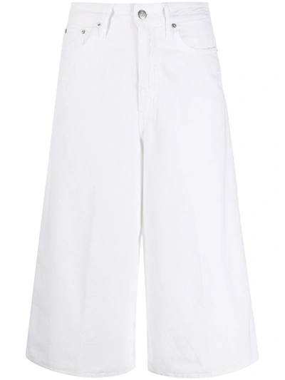 Department 5 Cropped Corduroy Trousers In White