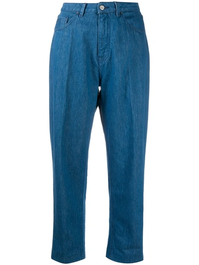 Haikure Slouchy Fit Trousers In Blue