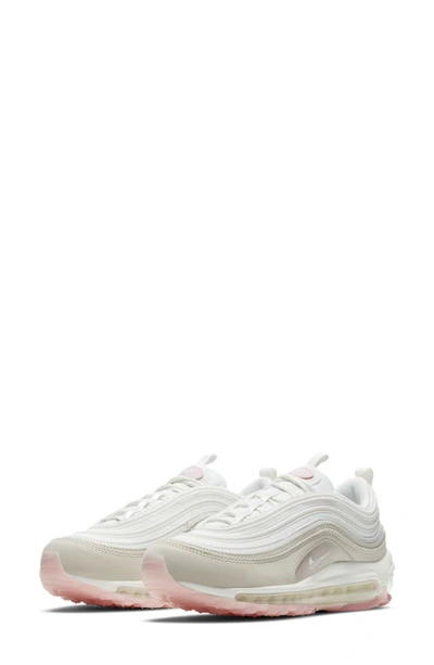 Nike Air Max 97 Sneaker In Summit White/ Brown/ Pink