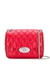 Mulberry Small Darley Convertible Quilted Leather Shoulder Bag In Shiny Buffalo Scarlet