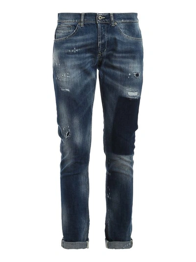 Dondup George Jeans In Blue In Medium Wash