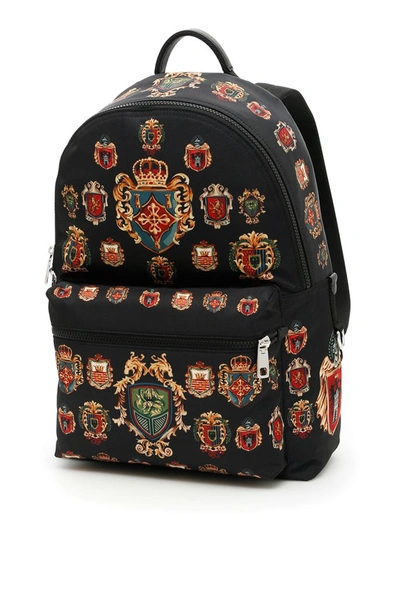Dolce & Gabbana Vulcano Printed Backpack In Multi