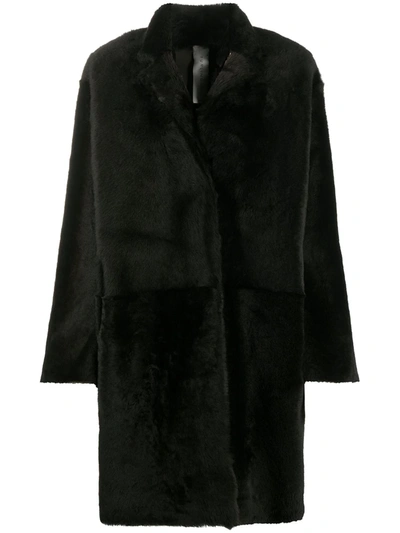 Furling By Giani Chantal Namibia Shearling Coat In Green