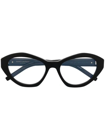 Saint Laurent Oval-frame Glasses In Black