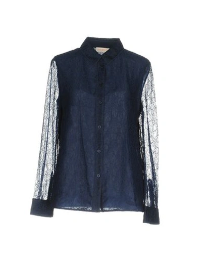 Tory Burch Lace Shirts & Blouses In Dark Blue