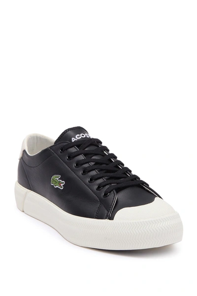 Lacoste Men's Gripshot Lace Up Sneakers In Blk/off Wht