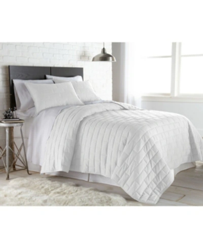 Southshore Fine Linens Lightweight Farmhouse 3-piece Quilt Set Bedding In White