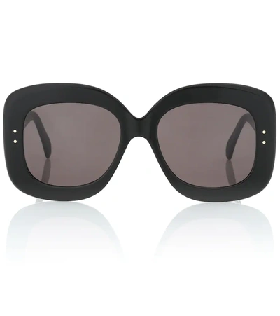 Alaïa Oversized Square Acetate Sunglasses In Black
