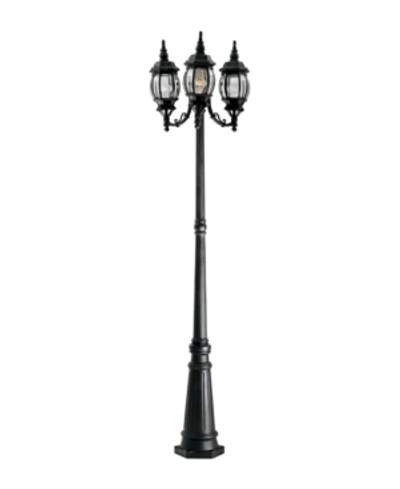 Designer's Fountain Designers Fountain Riviera 3 Head Post Lantern In Black