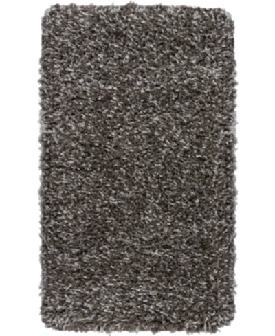 Nourison Luxe Shag Lxs01 Charcoal 2'2" X 3'9" Area Rug
