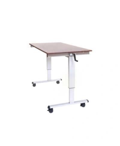 Offex Standup 60" Crank Adjustable Stand Up Desk In Multi