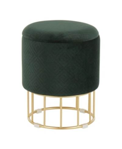 Lumisource Canary Storage Ottoman In Gold