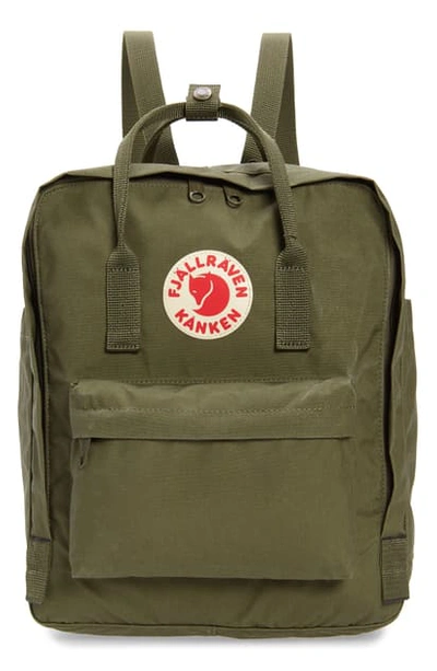 Fjall Raven Kanken Water Resistant Backpack In Green