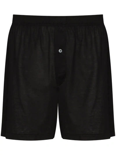 Zimmerli Logo-band Boxer Shorts In Black