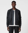 Allsaints Regulus Bomber Jacket In Ink Blue