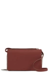 Allsaints Fetch Leather Bag In Brick Red