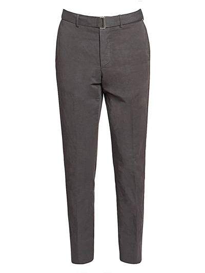 Officine Generale Men's Pierre Linen-blend Pants In Grey