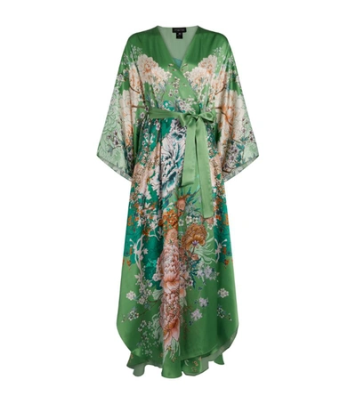Meng Silk Floral Kaftan Dress