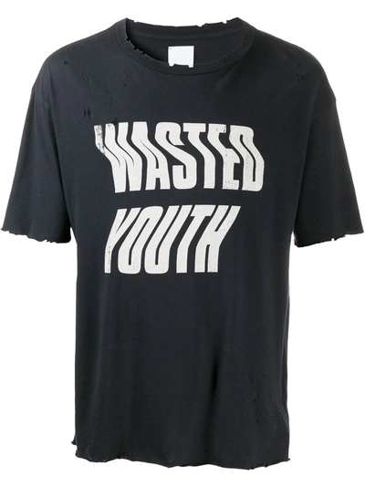 Alchemist Wasted Youth Cotton T-shirt In Black