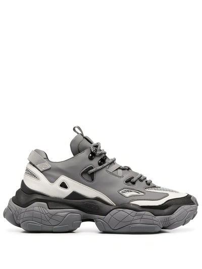 Hugo Boss Atomic Runn Low-top Sneakers In Grey