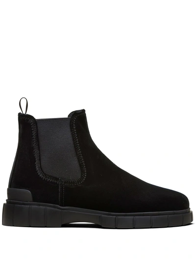 Car Shoe Suede Chelsea Boots In Black