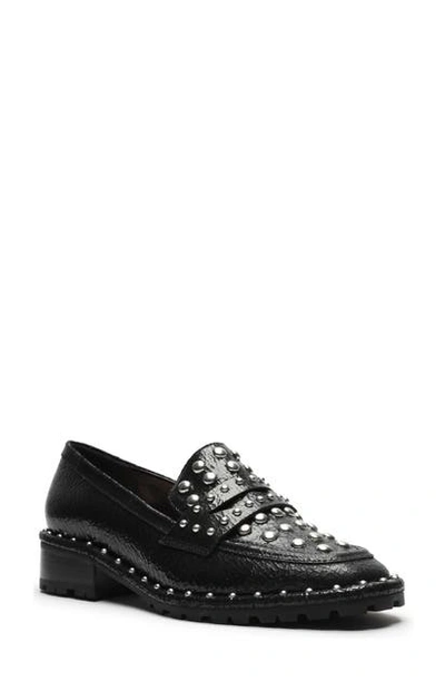 Schutz Women's Allyson Studded Loafers In Black