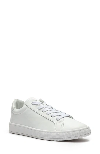 Schutz Verony Leather Sneaker In White Leather