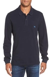 Rodd & Gunn Men's Long-sleeve Pique Polo Shirt In Navy