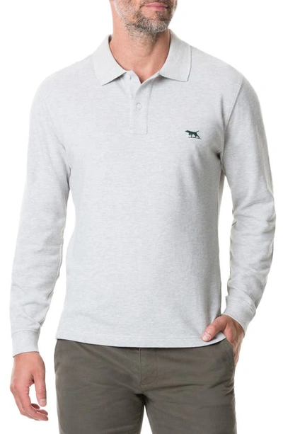 Rodd & Gunn Men's Long-sleeve Pique Polo Shirt In Stone