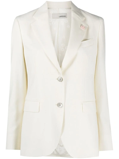 Lardini Single-breasted Blazer In White