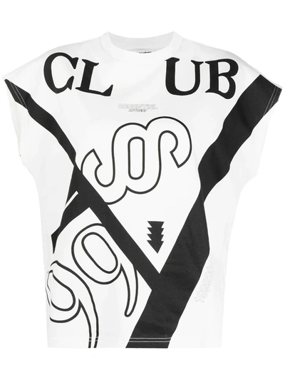 Essentiel Antwerp Organic Cap Sleeve T-shirt In White