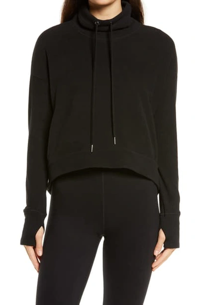 Sweaty Betty Harmonise Luxe Sweatshirt In Black Cherry Purple