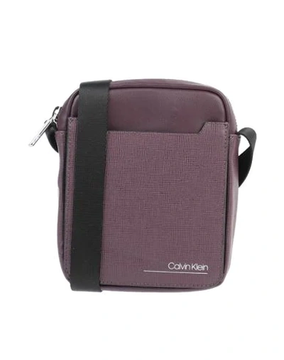 Calvin Klein Handbags In Deep Purple