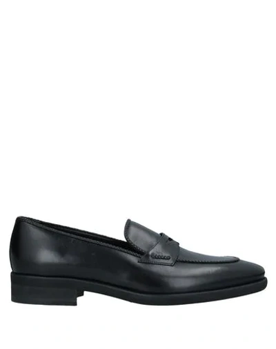 A.testoni Loafers In Black