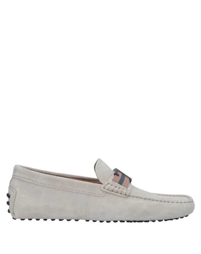 Tod's Loafers In Light Grey