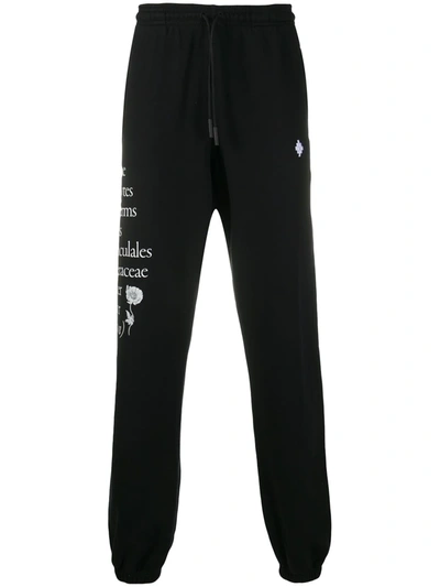 Marcelo Burlon County Of Milan Papaver Tapered Track Trousers In Black