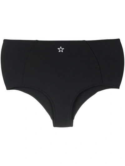 Stella Mccartney Embroidered Star Bikini Bottoms In Black