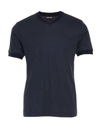 Giorgio Armani T-shirts In Blue