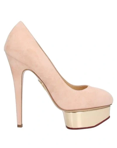 Charlotte Olympia Pumps In Light Pink