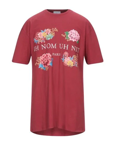 Ih Nom Uh Nit T-shirts In Maroon
