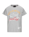 Paul & Shark T-shirts In Grey