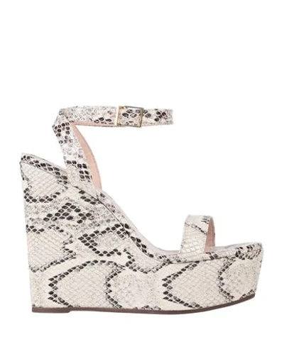 Schutz Sandals In Ivory