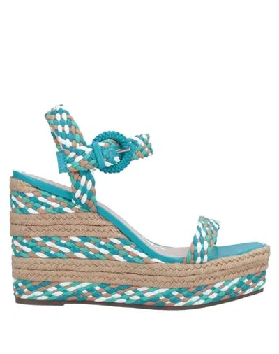 Schutz Sandals In Deep Jade