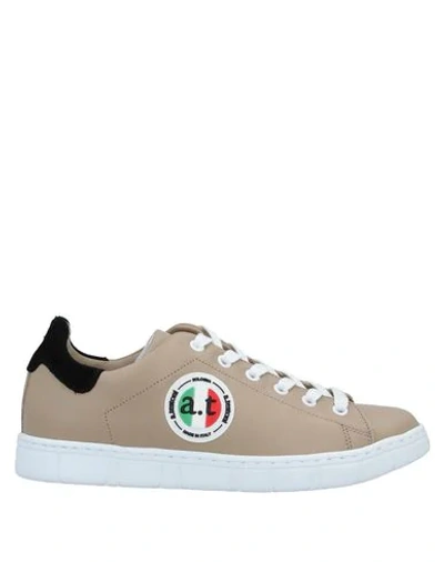 A.testoni Sneakers In Beige